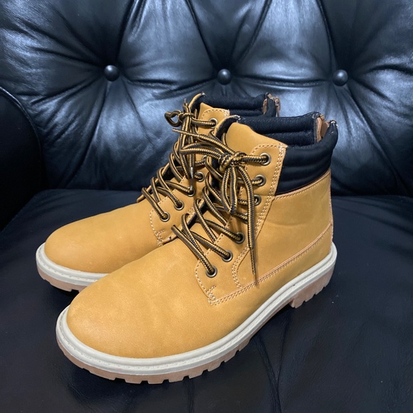 Urban Groove short hip hop dance boots lace up 7 Mens 5 ankle 5.5” tan brown - Picture 3 of 9